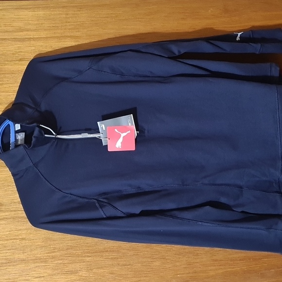 Puma Quarter Zip - Navy Blue - Picture 1 of 4